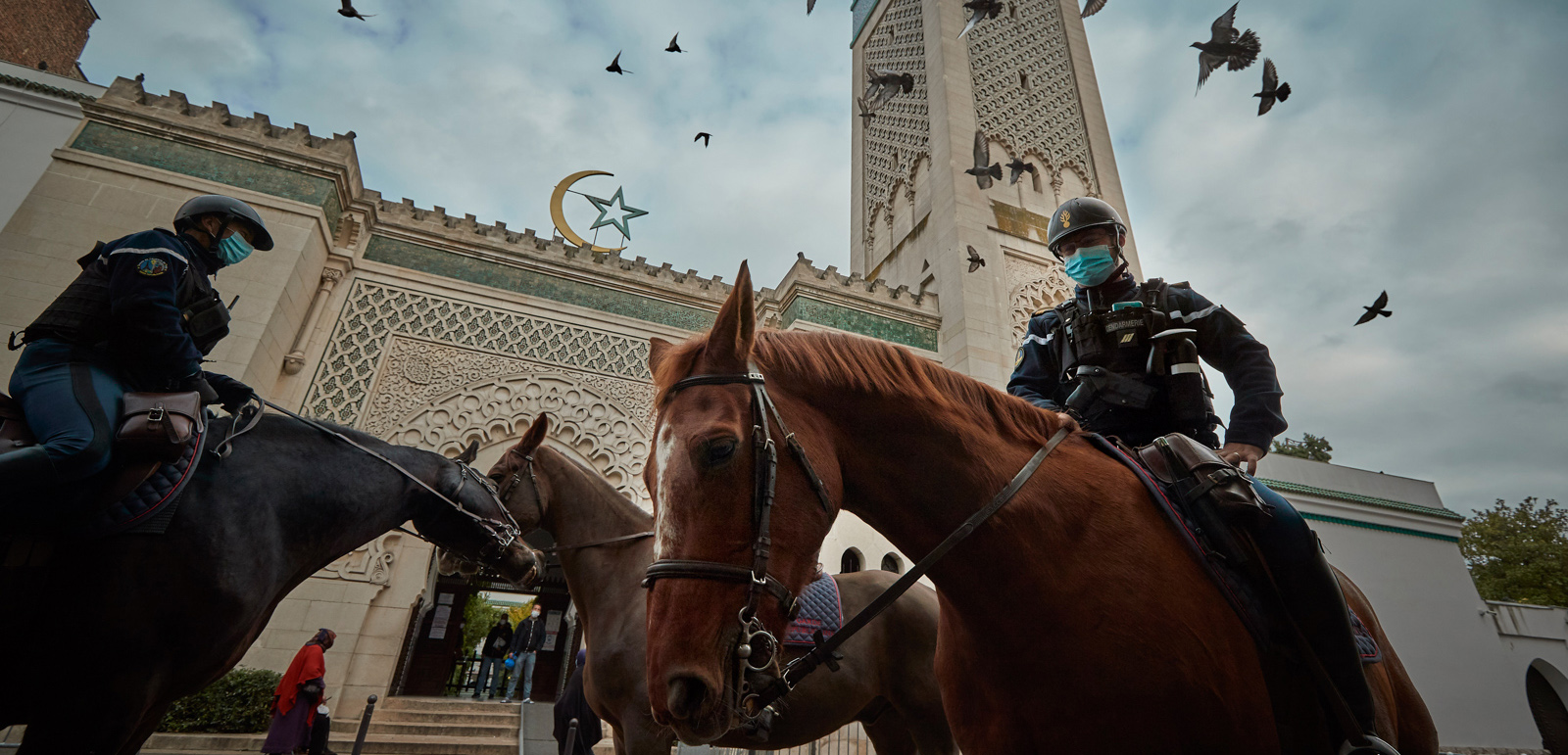 Friday Prayers At Paris Grand Mosque Amid Tight Security Michel Houellebecq