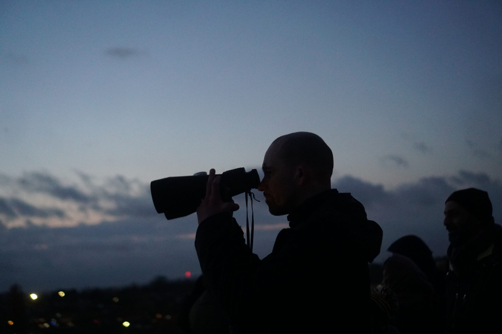 Northala Fields View Point London Moon Sighting. Hussein Kesvani