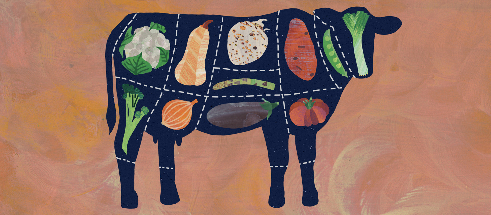 Halal Veganism Illustration for Hyphen by Jess Knights