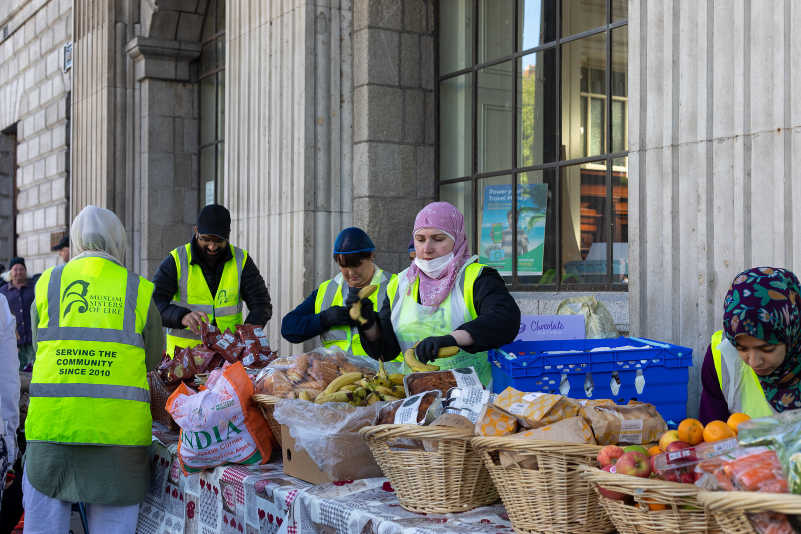 Muslim Sisters of Eire outside Dublin General Post Office