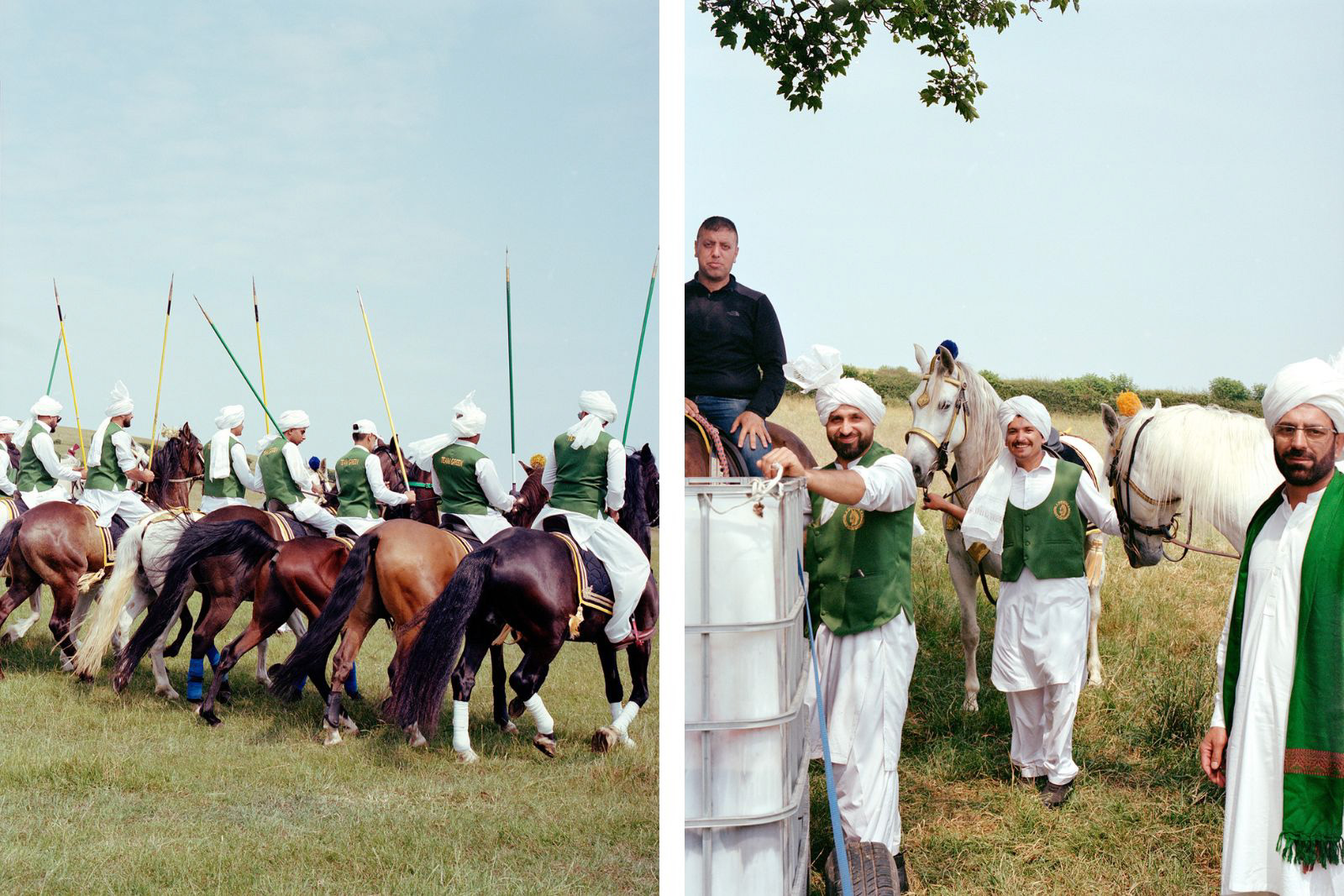 Players from the Pakistan Neza Bazi club in Manchester at an event in Dewsbury, photo for Hyphen by Megan Eagles