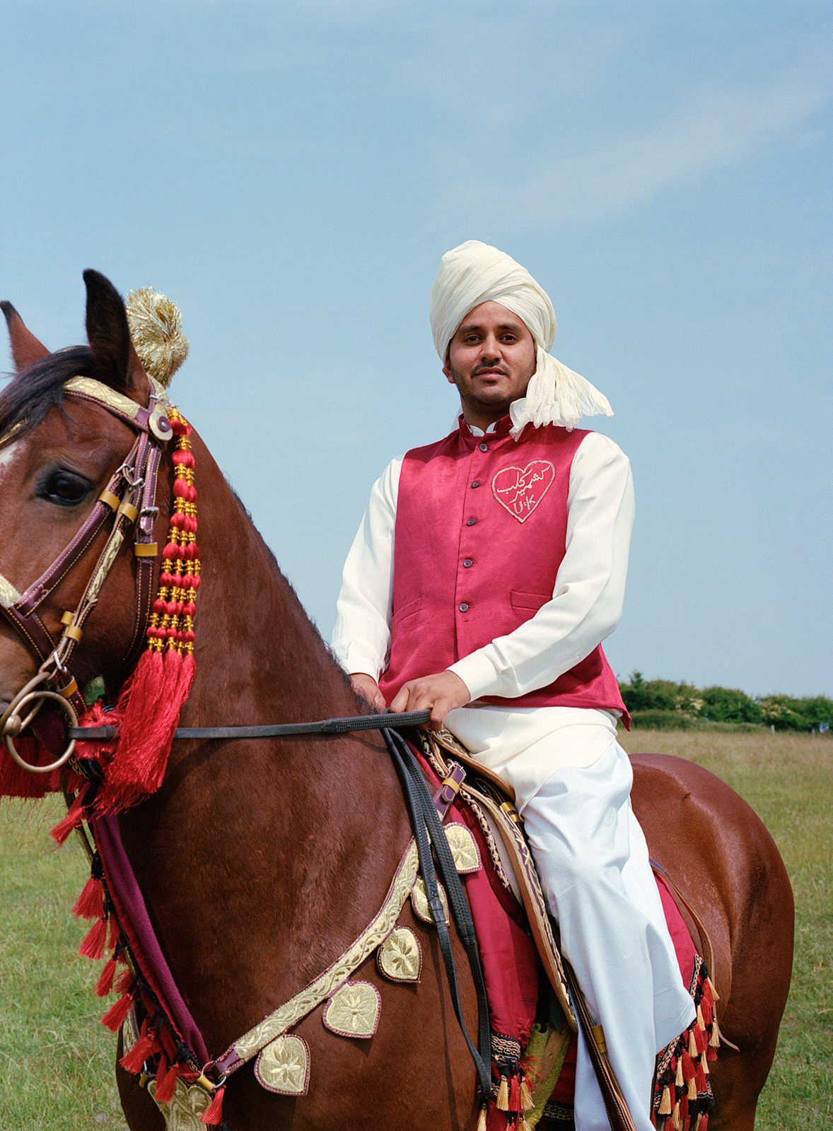 Player from Kashmir Tent Pegging Club in Birmingham at neza bazi event in Dewsbury, photo for Hyphen by Megan Eagles
