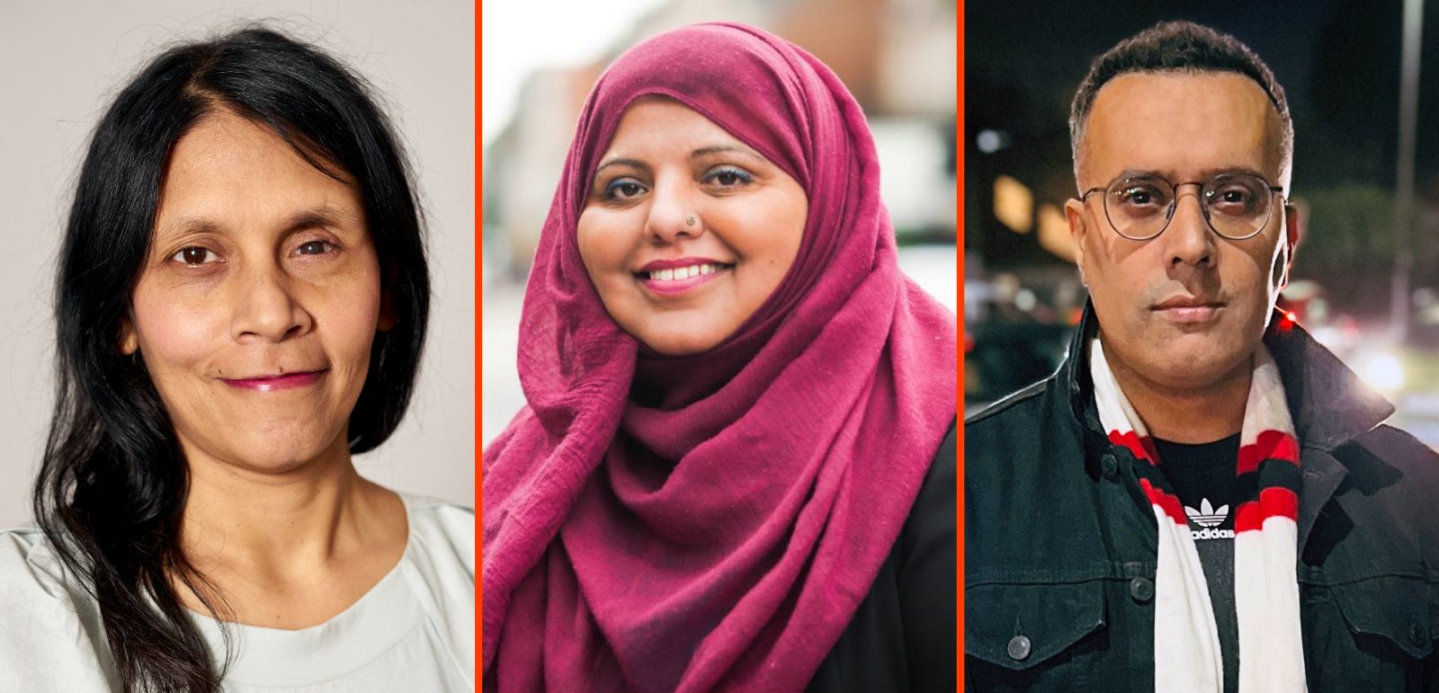 Hyphenated podcast guests: Dr Halima Begum, Shaista Aziz and Nooruddean Choudry