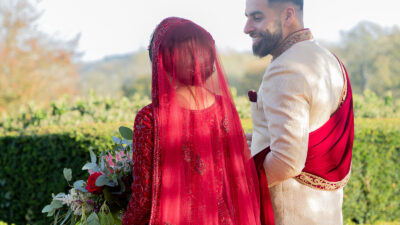 Muslim wedding couple