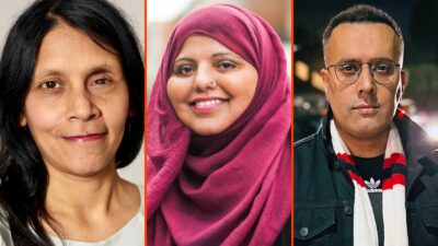 Hyphenated podcast guests: Dr Halima Begum, Shaista Aziz and Nooruddean Choudry