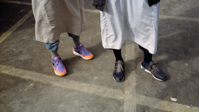 Muslim men wearing trainers/sneakers, photo courtesy of Toufic Beyhum