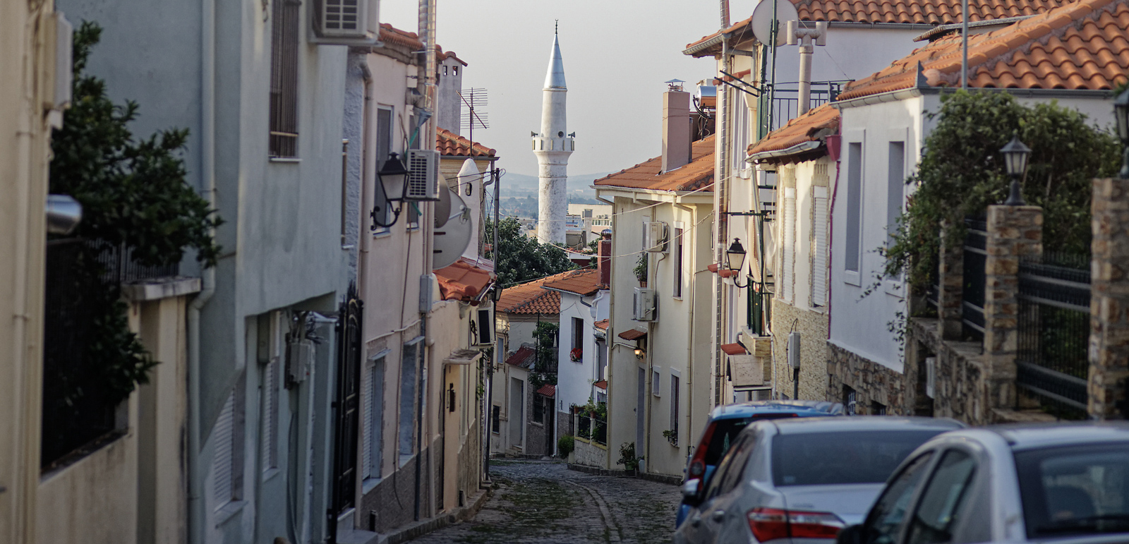 Street scene in a Muslim district of Xanthi, Greek Thrace's second-largest city and formerly a wealthy tobacco-farming center. Photography for Hyphen by Iason Athanasiadis