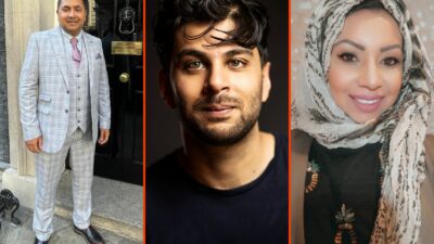 Hyphenated podcast. Photographs courtesy of Naveed Asghar (left), Mohamed-Zain Dada/Johan Persson (centre), Fahima Mahomed (right)
