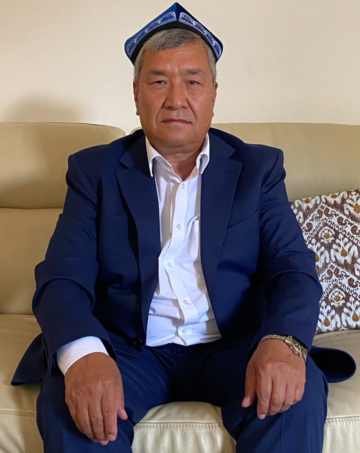 Kerim Zair, an Uyghur living in exile in London pictured at home.