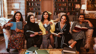 Mimi, Omma, Jess, Linda and Tanya from The Candid Book Club. Photograph courtesy of The Candid Book Club