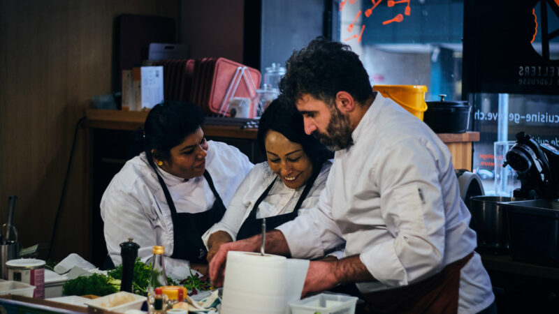 Cuisine Lab chefs at work