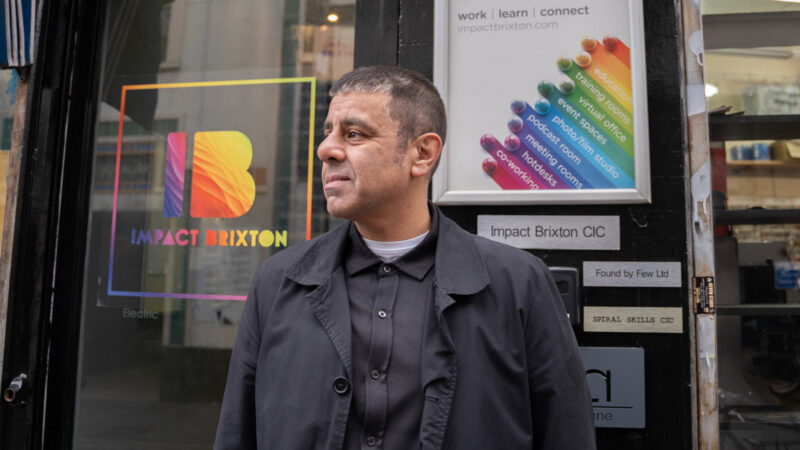 Anwar Akhtar photographed in Brixton