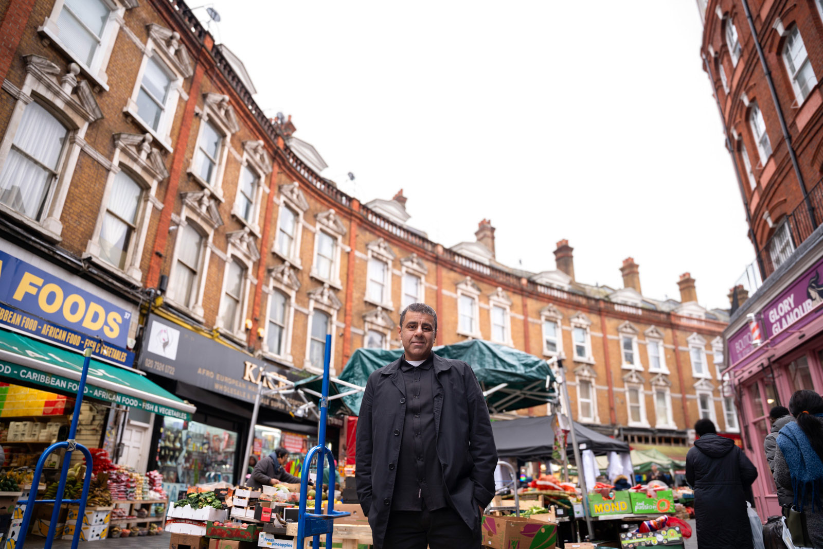 Anwar Akhtar photographed in Brixton