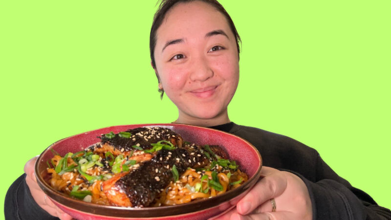 Ramadan recipe: Asian salmon with buldak ramen