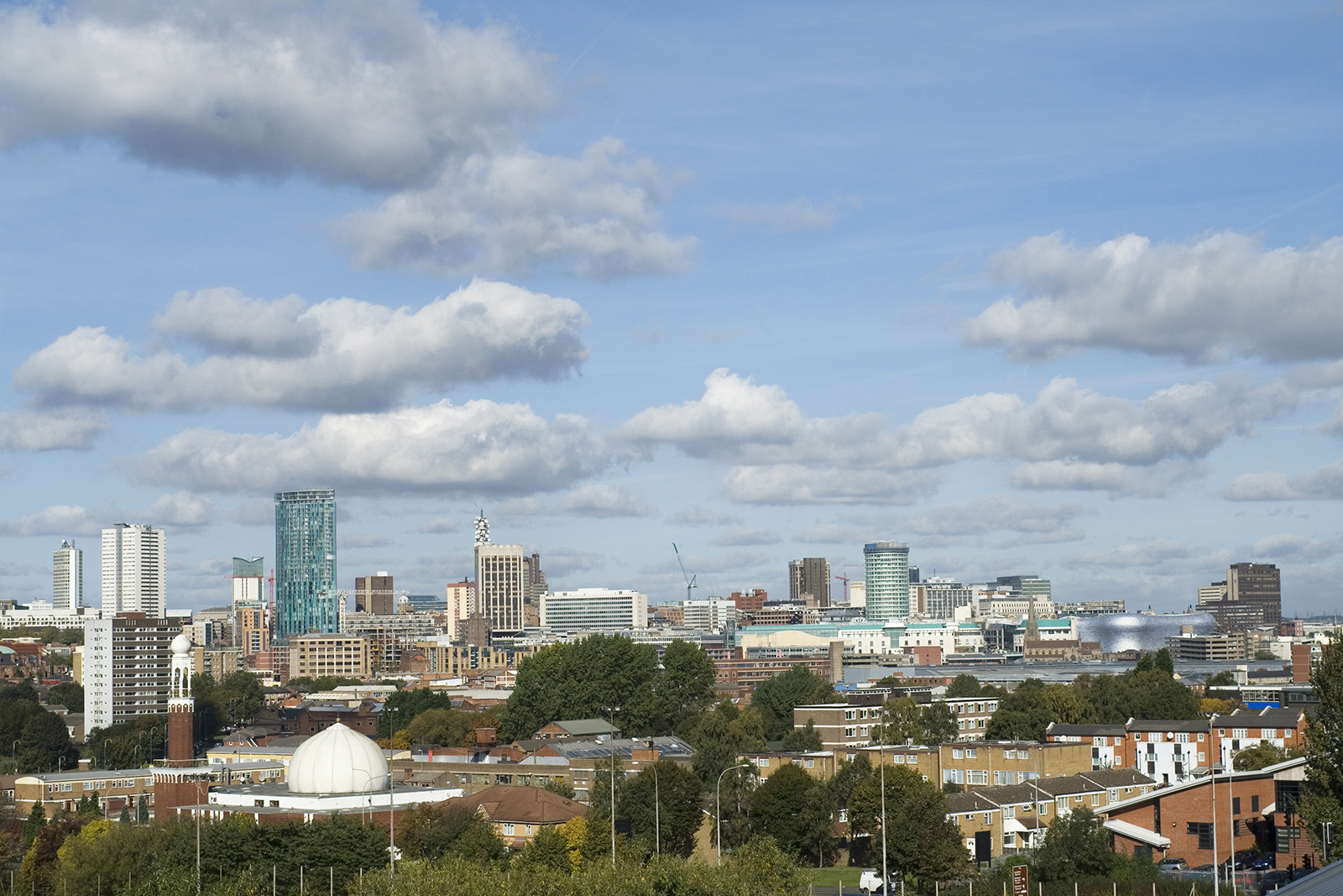 Skyline of Birmingham, West Midlands: one of the cities Conservative MP Paul Scully said was a 'no-go area' for non-Muslims.