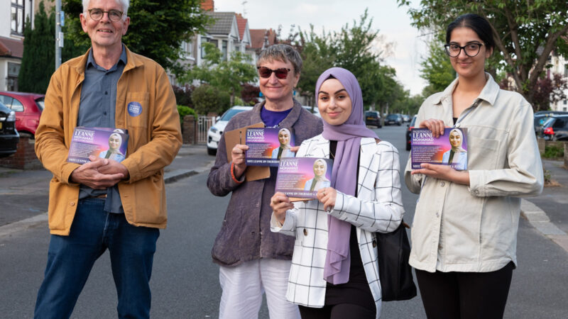 Independent candidate Leanne Mohamed — Gaza has been an awakening for a new wave of politics. Photographed by Julia Forsman