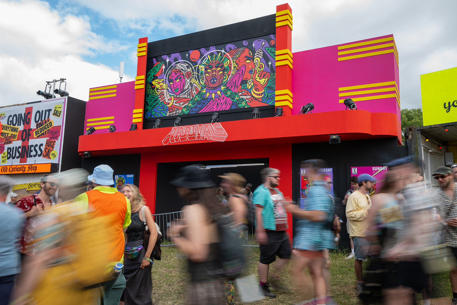 Arrivals, the South Asian space at Glastonbury, 2024. Photo by Yushy Pachnanda
