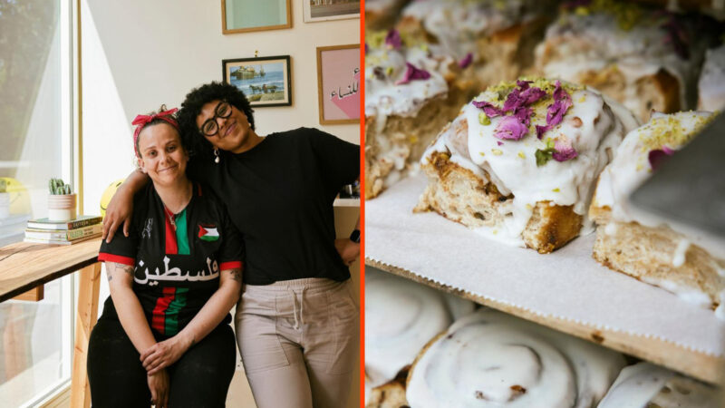 Sara Assad-Mannings and Georgia Wickremeratne. Photo courtesy of Bunhead Bakery
