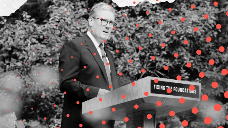 Keir Starmer. Artwork by Hyphen/Photo by Stefan Rousseau/WPA Pool/Getty Images