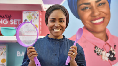 Chef and Author Nadiya Hussain promotes her toy cooking set during the Toy Fair at Olympia London on January 21, 2020 in London, England. Photo by John Keeble/Getty Images