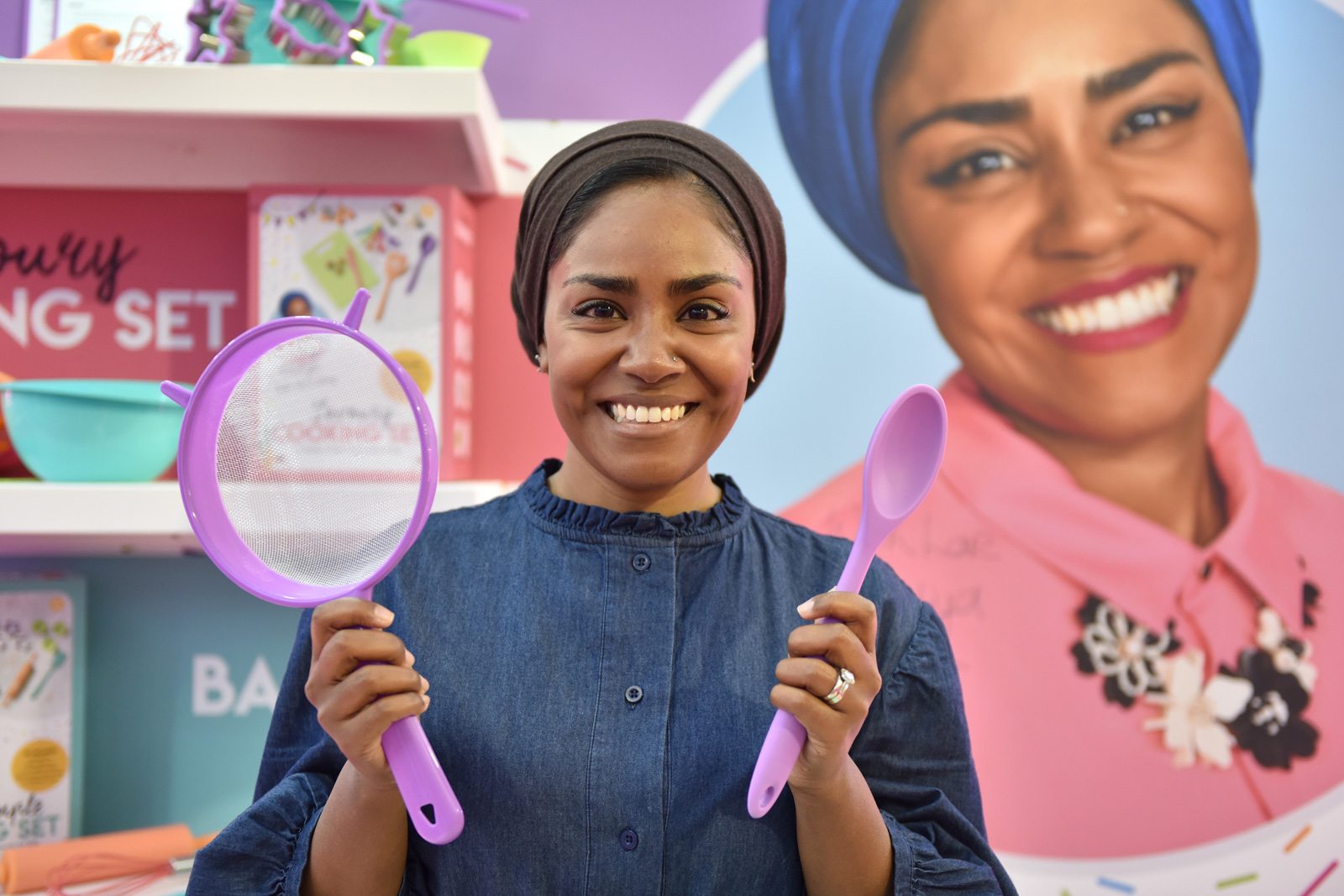 Chef and Author Nadiya Hussain promotes her toy cooking set during the Toy Fair at Olympia London on January 21, 2020 in London, England. Photo by John Keeble/Getty Images