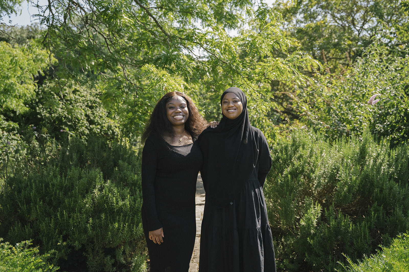 Siblings raising siblings. 
Siblings (L)Barakah Oyetunji, 23 and (R)Motunrayo Abdul-Mojeed, 30.  Photography for Hyphen by Amaal Said