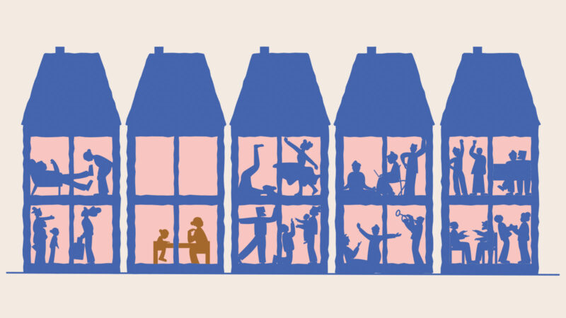 No one warned me how lonely motherhood can be. Illustration for Hyphen by Andy Goodman