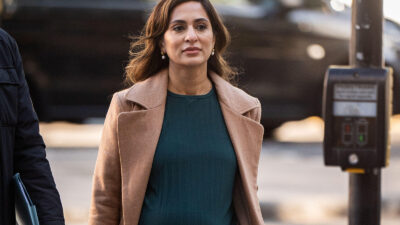 Marieha Hussain arrives at Westminster Magistrate's Court this morning. Hussain has been acquitted of
