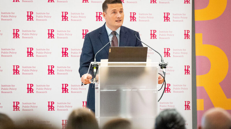 Health Secretary Wes Streeting delivers a speech at an Institute for Public Policy event in the Aldersgate Room, Central Hall Westminster, London. The IPPR is hosting the event to mark the conclusion of its cross-party Commission on Health and Prosperity. Picture date: Wednesday September 18, 2024.