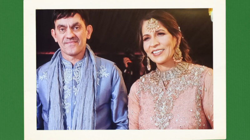 Aruf Rahman, and his wife Kaneez Rahman, pictured at a family wedding