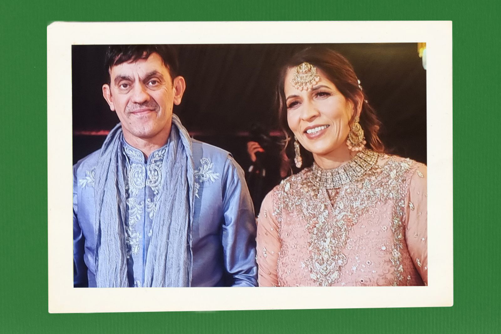 Aruf Rahman, and his wife Kaneez Rahman, pictured at a family wedding