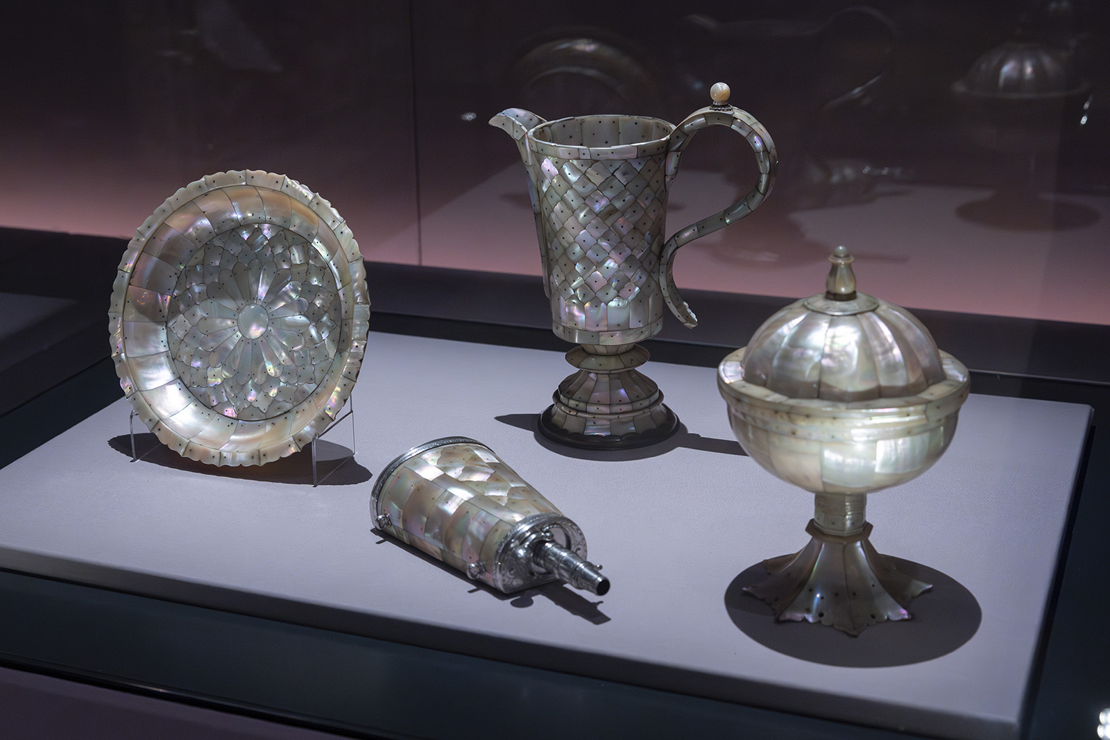 Some of the items featured in The Great Mughals exhibition at the V&A in London