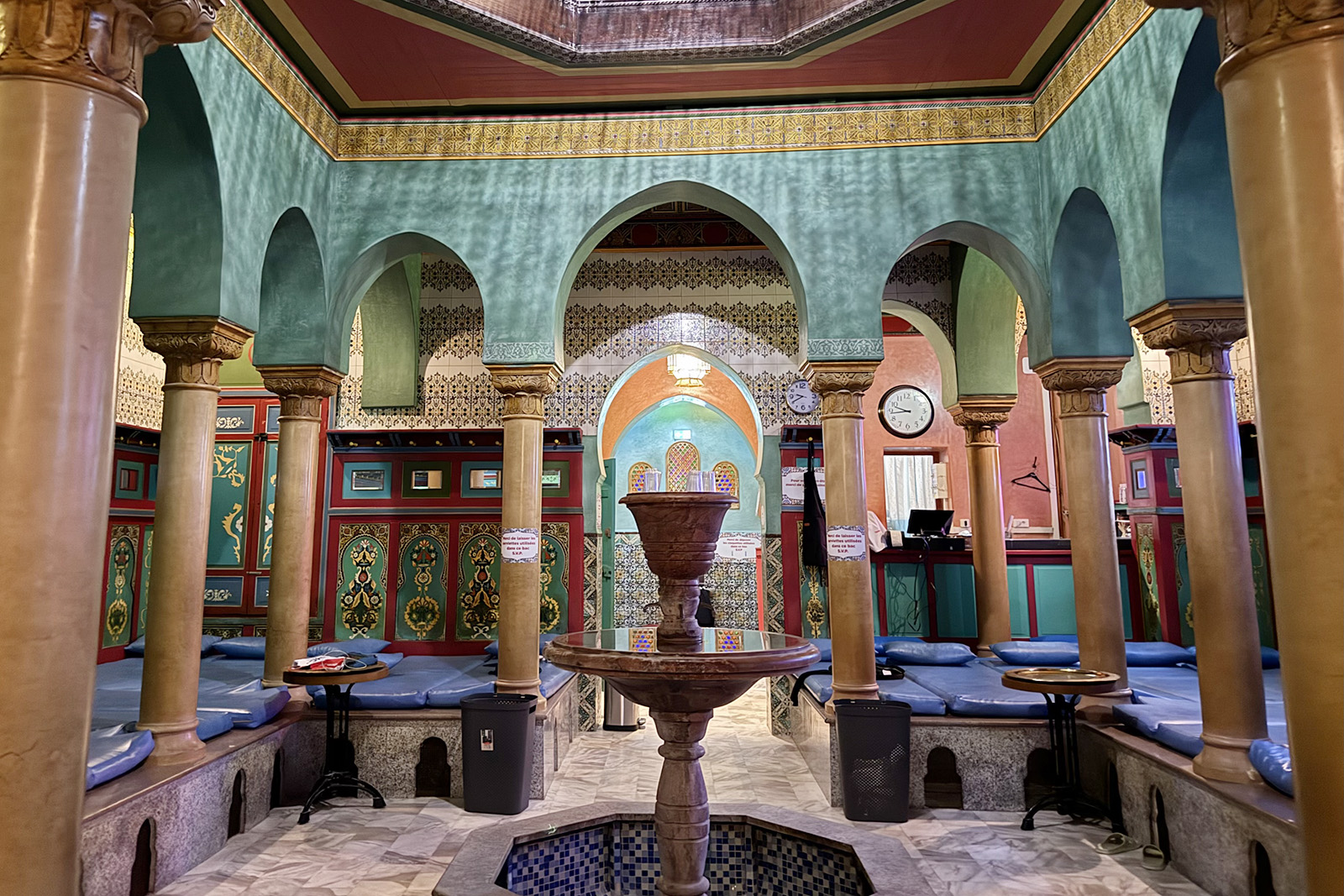 The hammam at the Grand Mosque of Paris. 