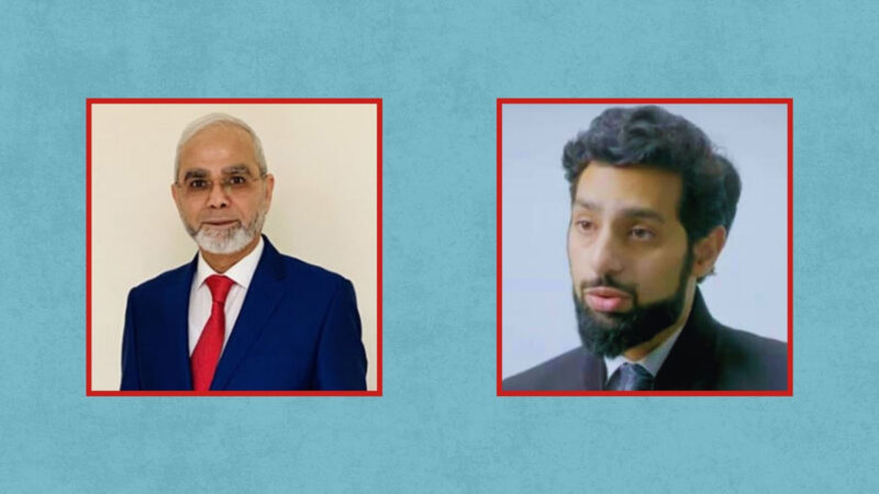 Dr Muhammad Adrees (left) and Dr Mohammed Wajid Akhter (right).
