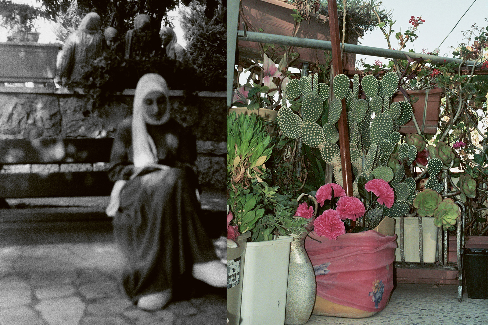 Photographs from the book ’Om (Mother) -  a collaborative photography
project by Barbara Debeuckelaere and
all the women of eight families from Tel
Rumeida in Hebron, Palestine.