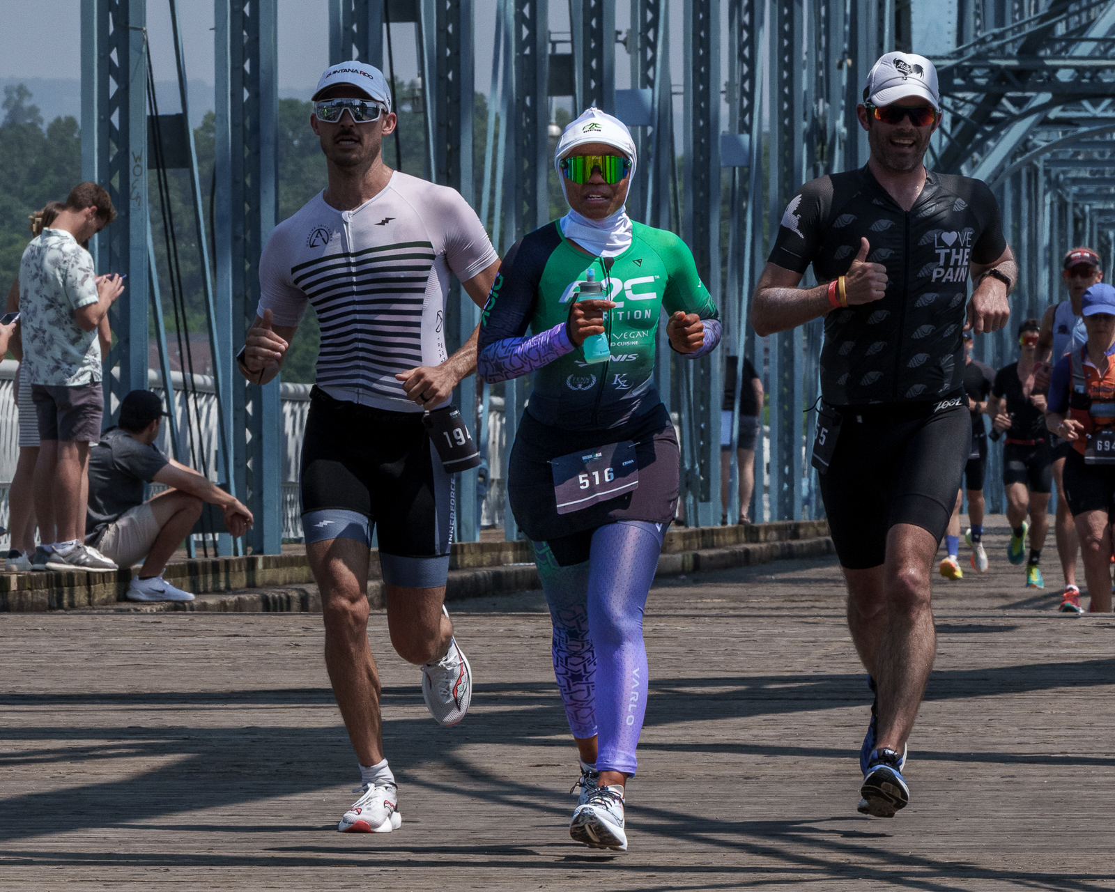 Khadijah Diggs running in a triathlon
