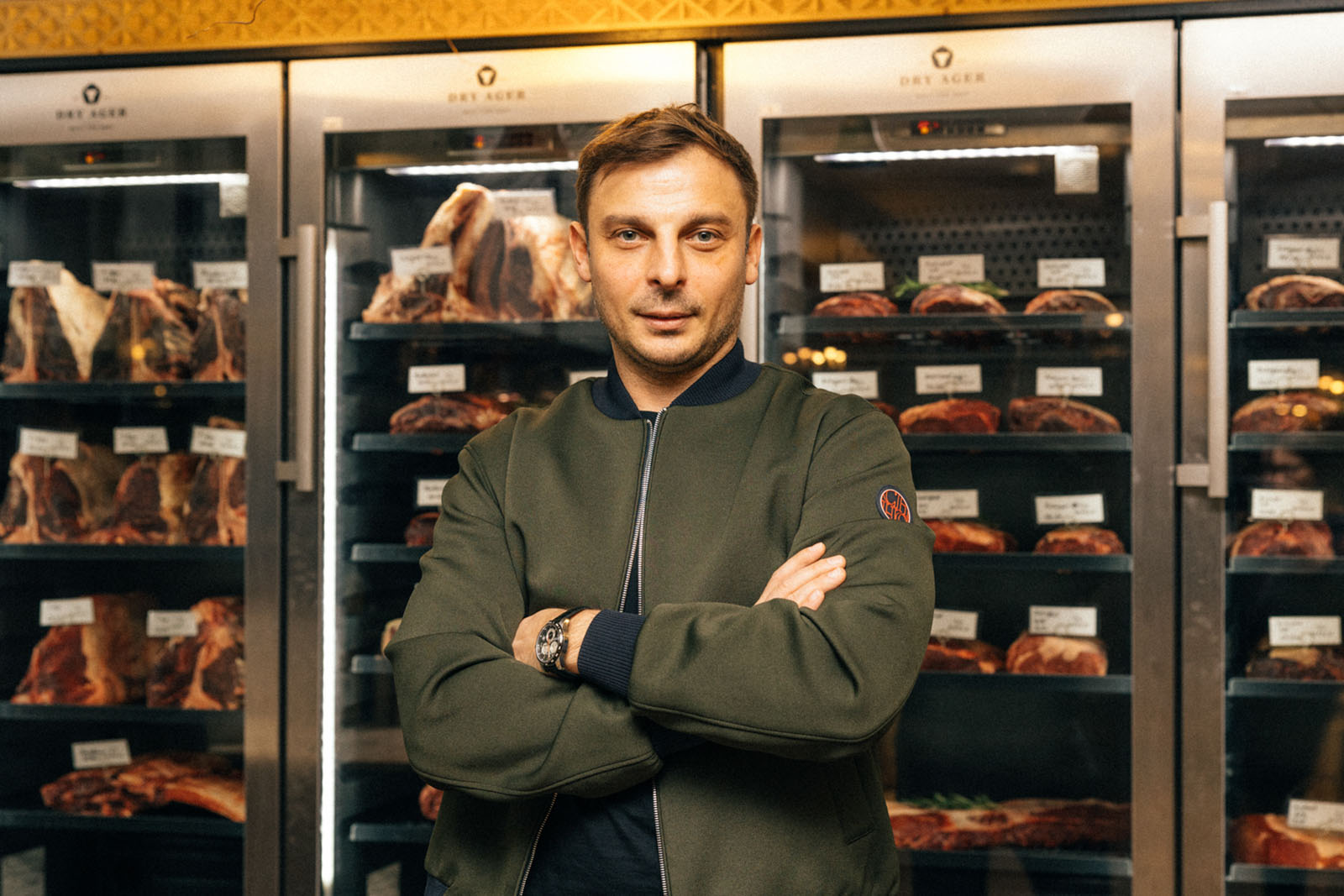 Mateusz Malinowski, the owner of Bifalo Steakhouse, a restaurant serving halal food in Zakopane, Poland, on January 10, 2025.