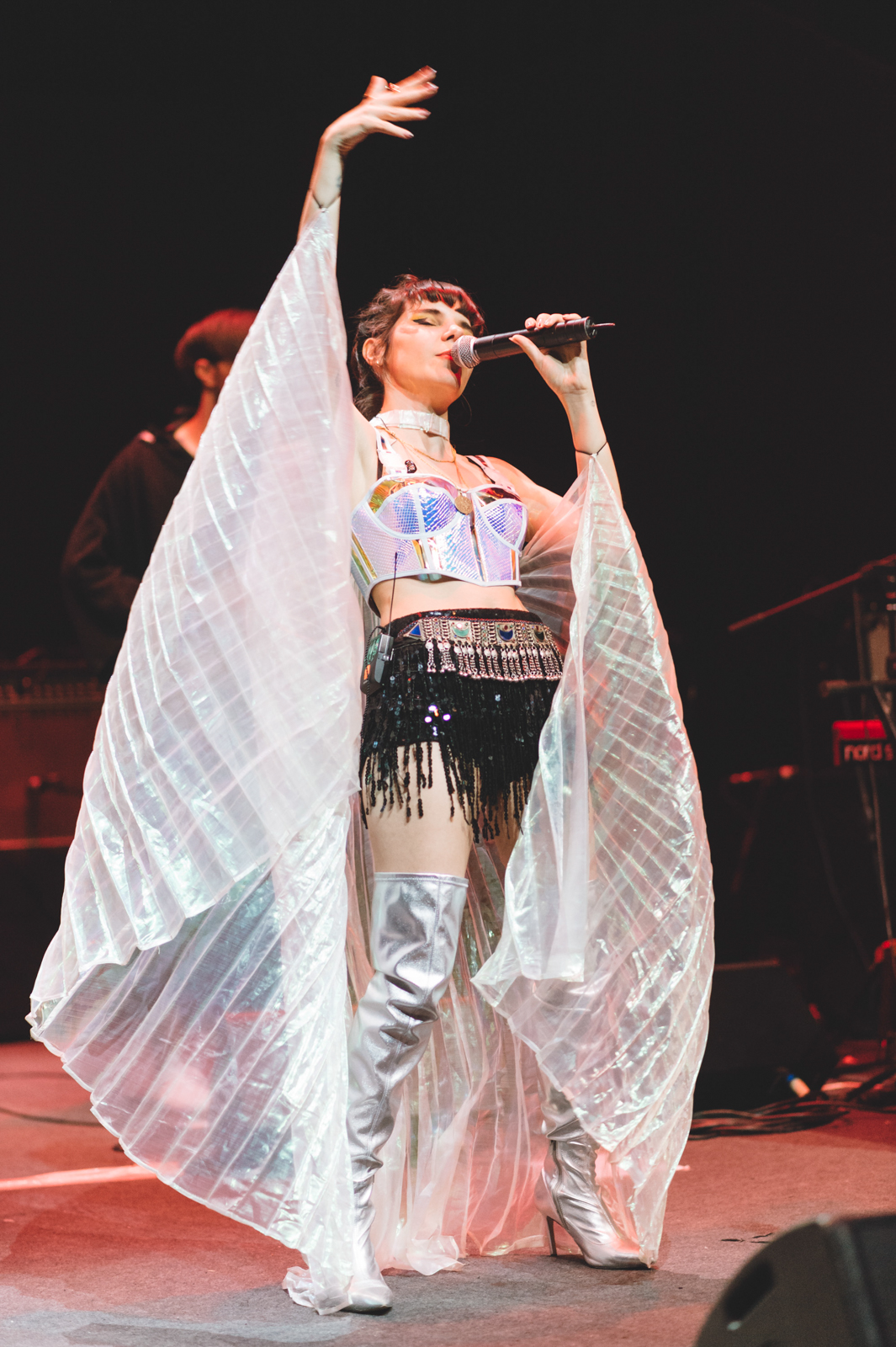 Gaye Su Akyol performs on stage at Conde Duque on May 30, 2019 in Madrid, Spain