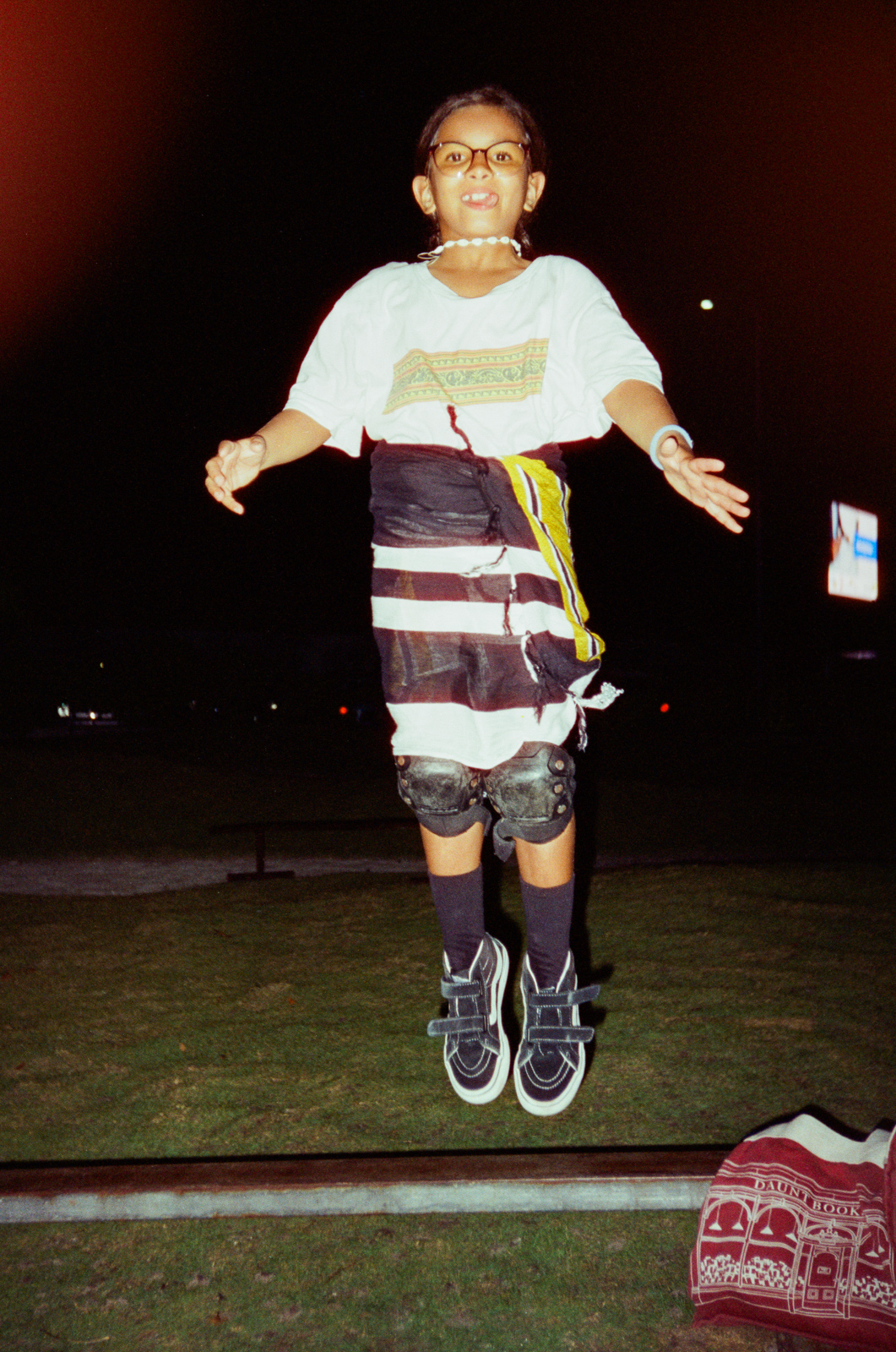 Photographs of women and girls skateboarding, taken in the Maldives over six weeks of summer 2024 by Sophia Nasif.