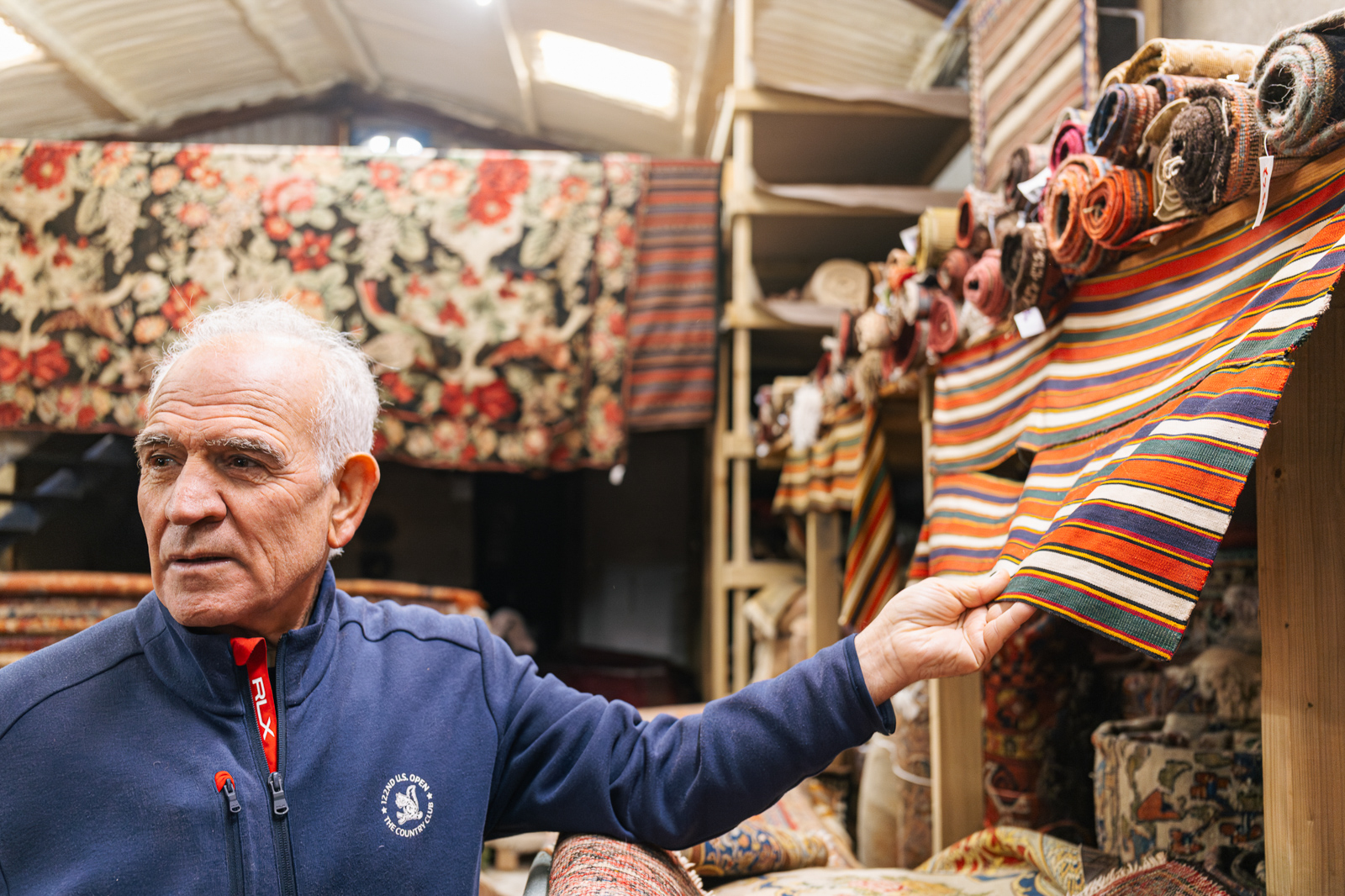 Bahram Javadi-Babreh, owner of Thames Carpets