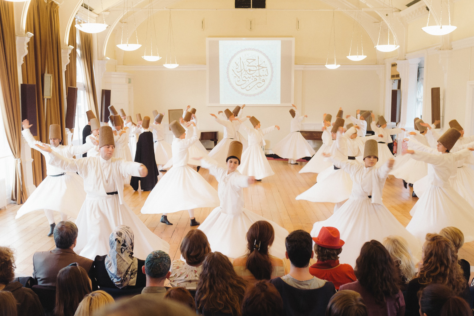 A whirling performance hosted by The Study Society, a London-based charity.