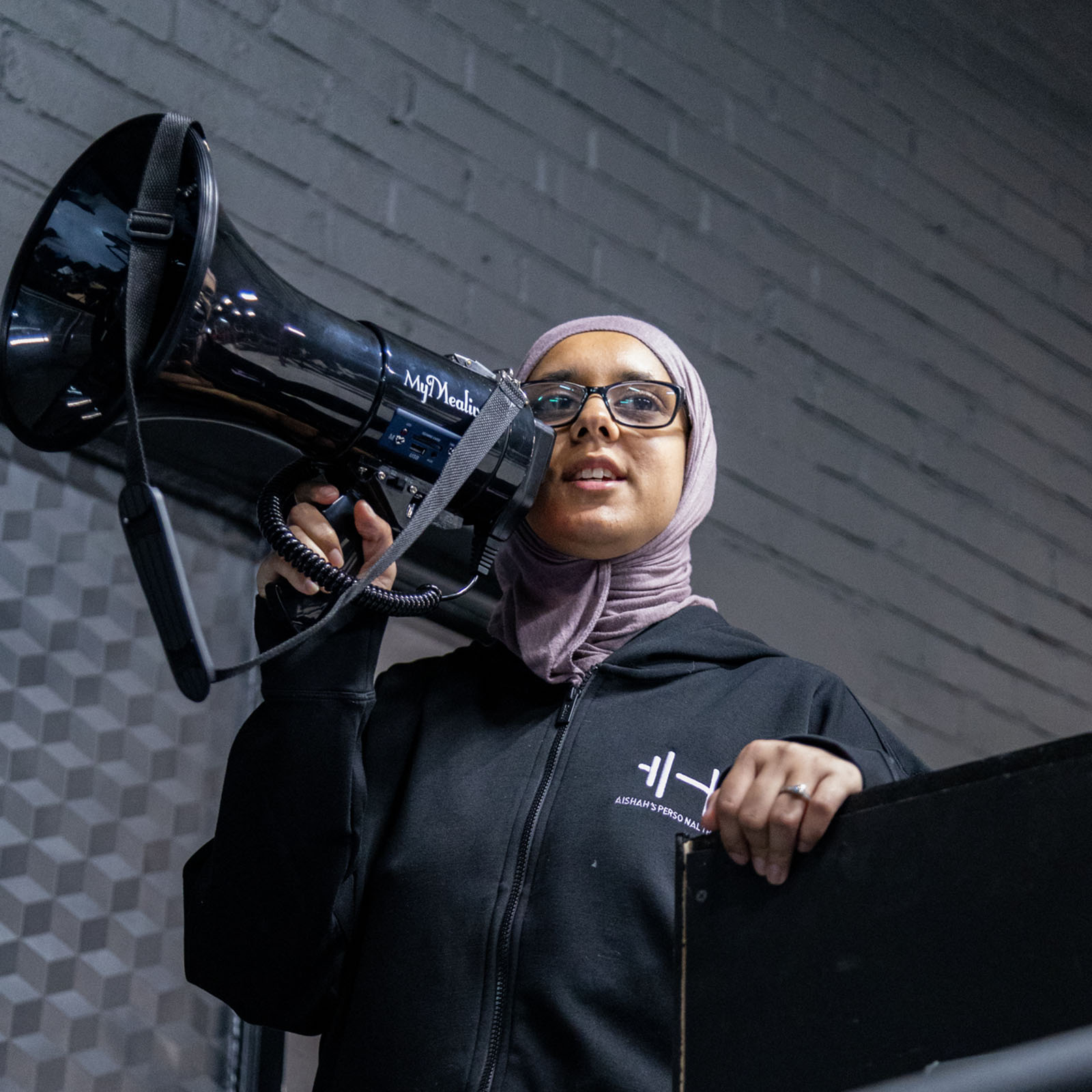 Aishah Siddique, a personal trainer in Cardiff.