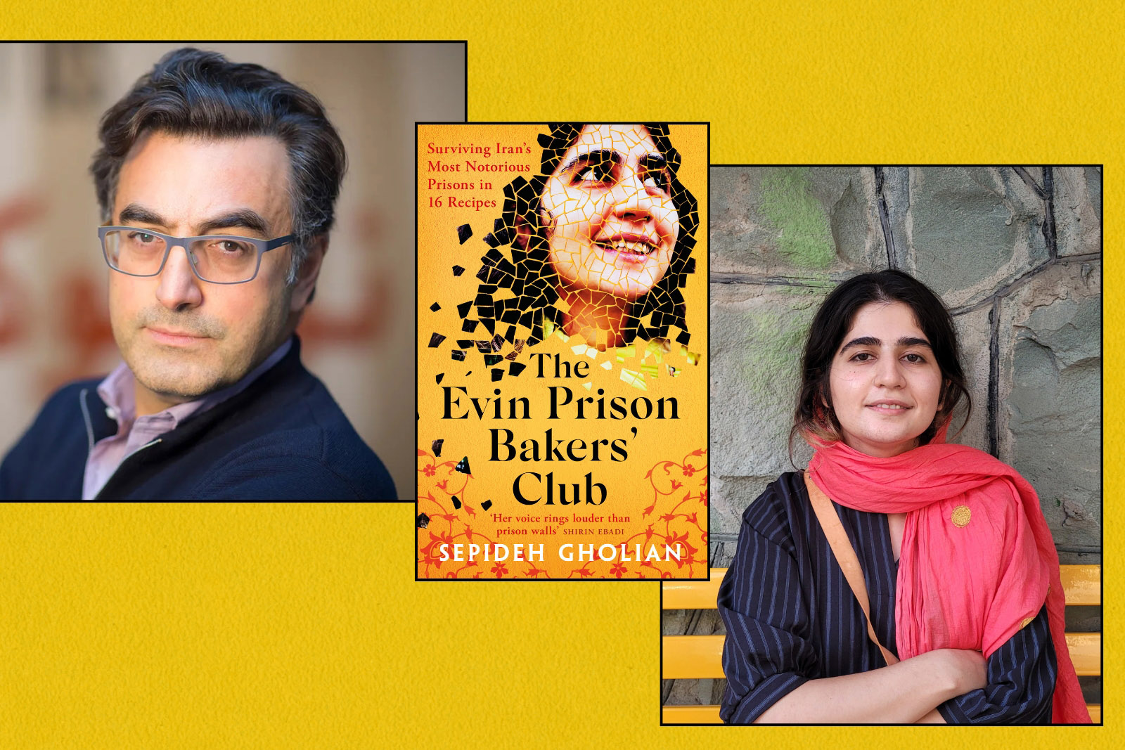 Maziar Bahari (left) and Sepideh Gholian (right).