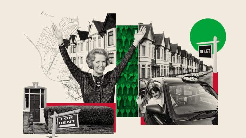 Illustration for article about the rise and fall of small landlords