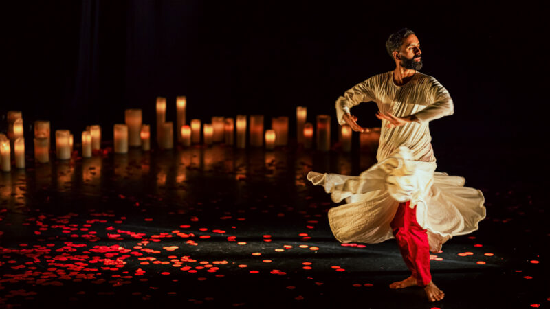 Aakash Odedra performs in Songs of the Bulbul