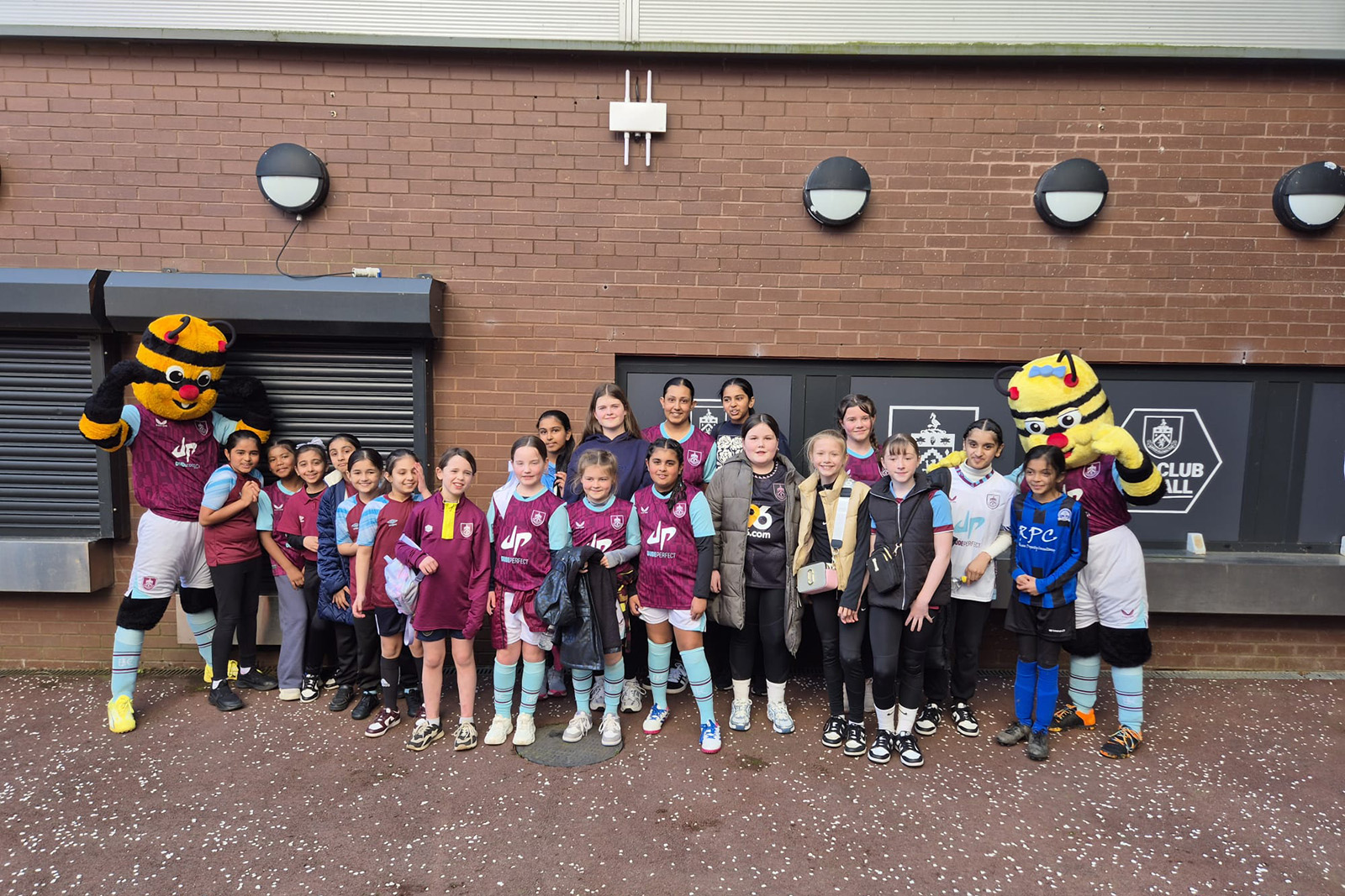Daneshouse FC players visiting Turf Moor, the Burnley FC home stadium.