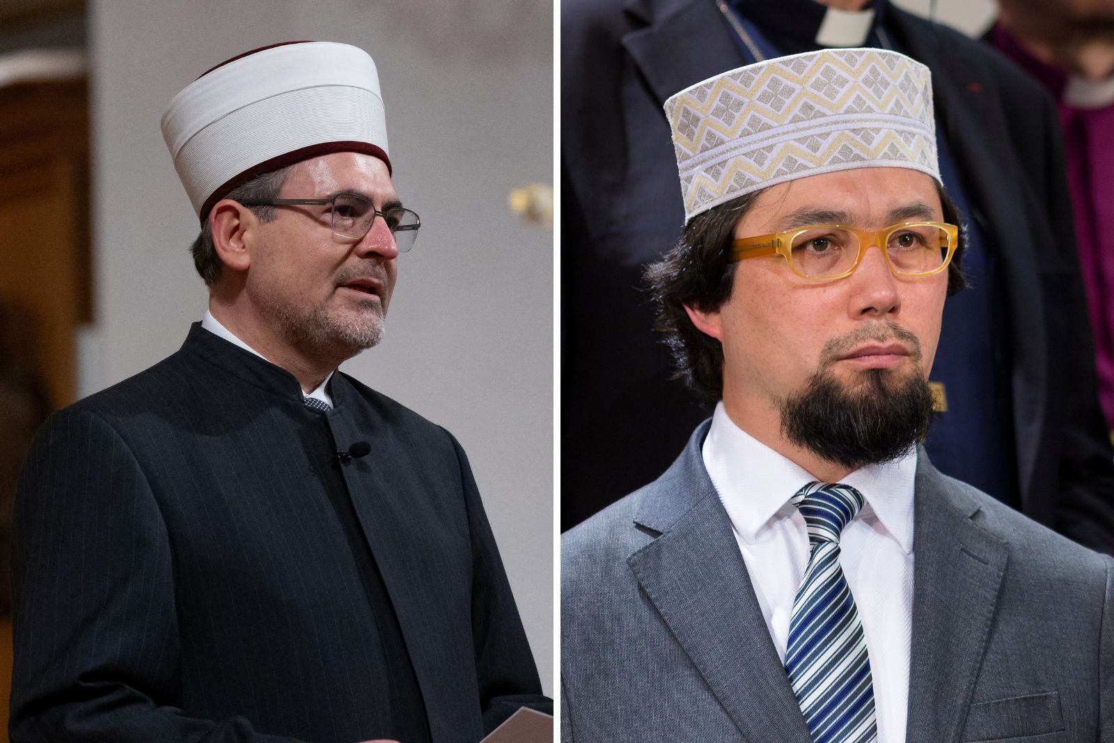 Imam Benjamin Idriz (left), chair of the Munich Forum for Islam, and imam Yahya Pallavicini, vice-president of Italy's Coreis.