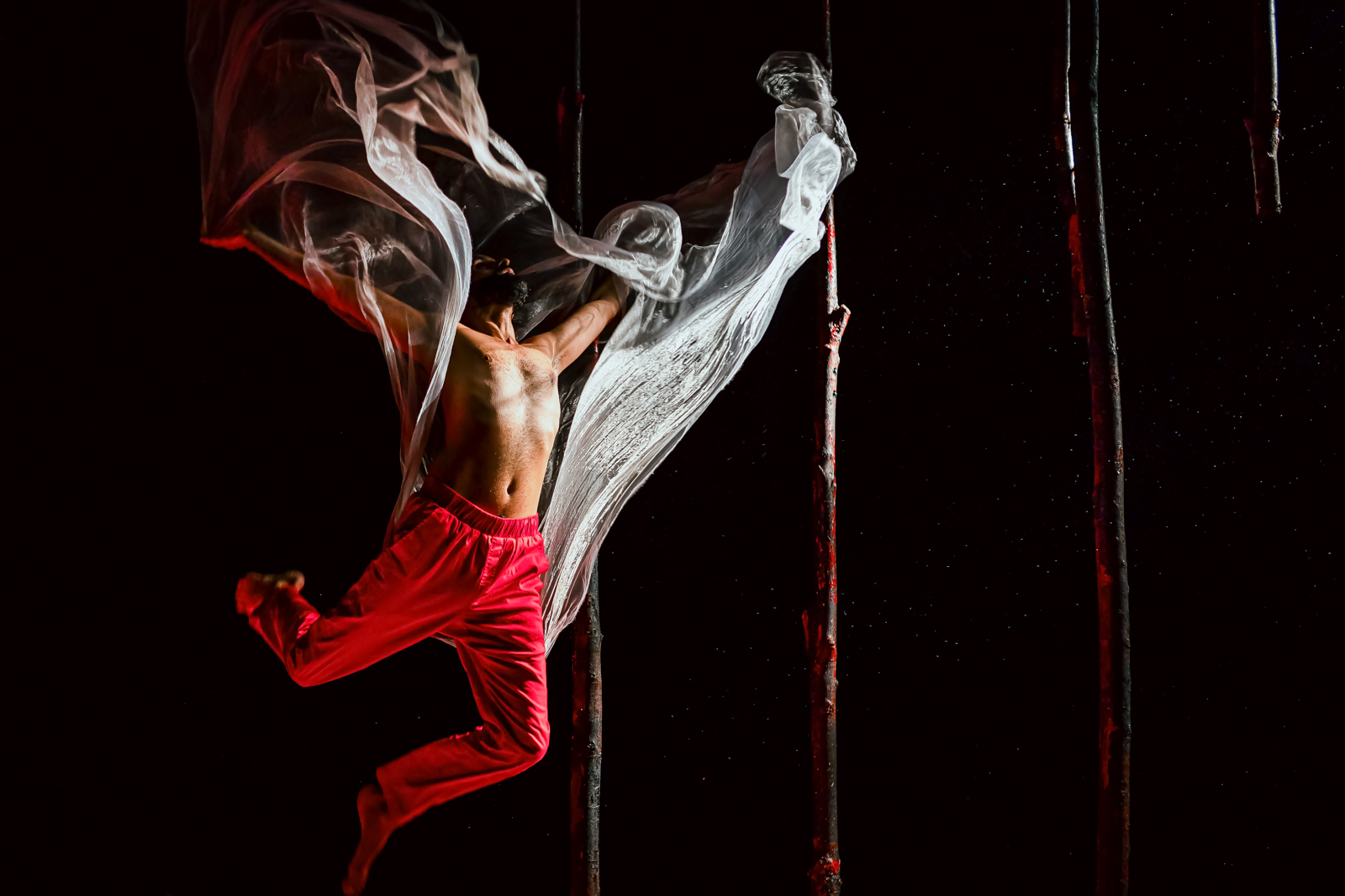 Aakash Odedra performs in Songs of the Bulbul