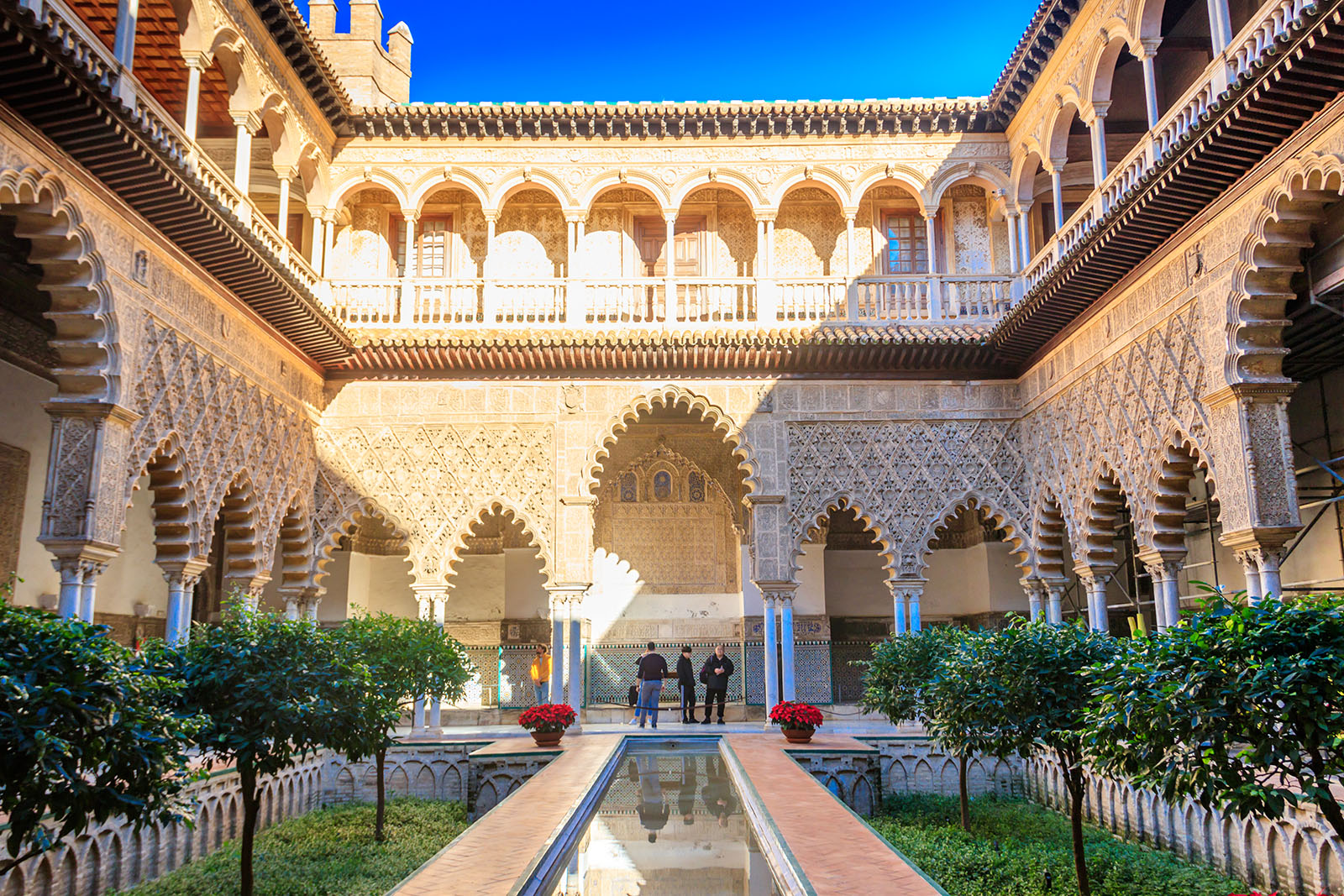 Patio de las Doncellas in the Real Alcázar in Seville.