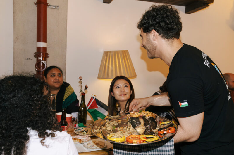 ‘Food is the way to our hearts’: the supper club connecting Londoners to Gaza
